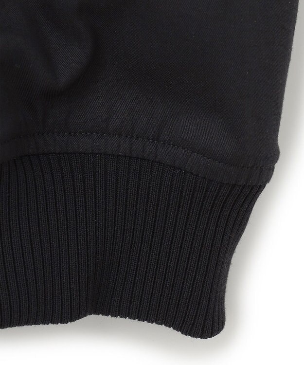 23区 【洗える】テンセルナイロンストレッチ MA-1 ブルゾン ブラック系