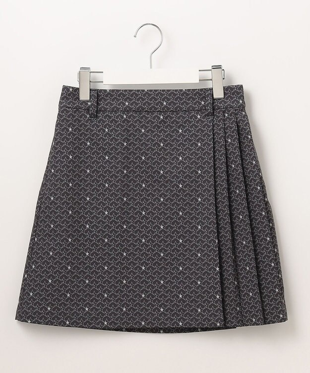 23区GOLF 【WOMEN】【ストレッチ】星柄プリント スカート ブラック系5