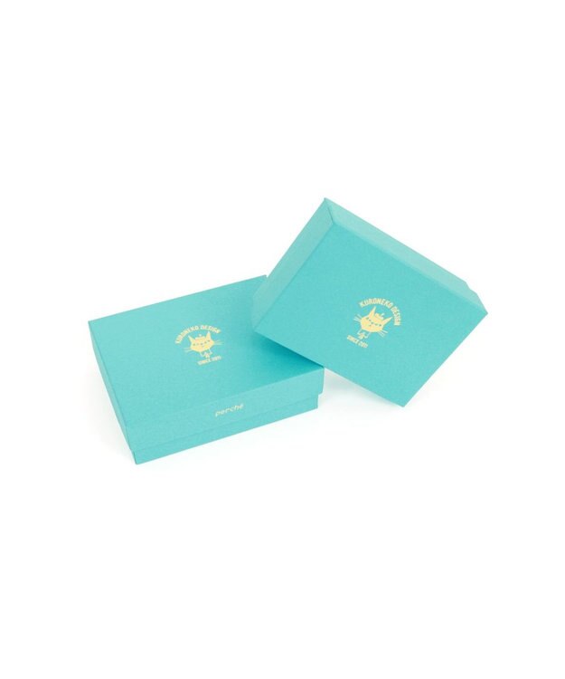 UNBILLION ペルケ perche×黒ねこ意匠 ROBIN / ジャバラカードウォレット ピンク