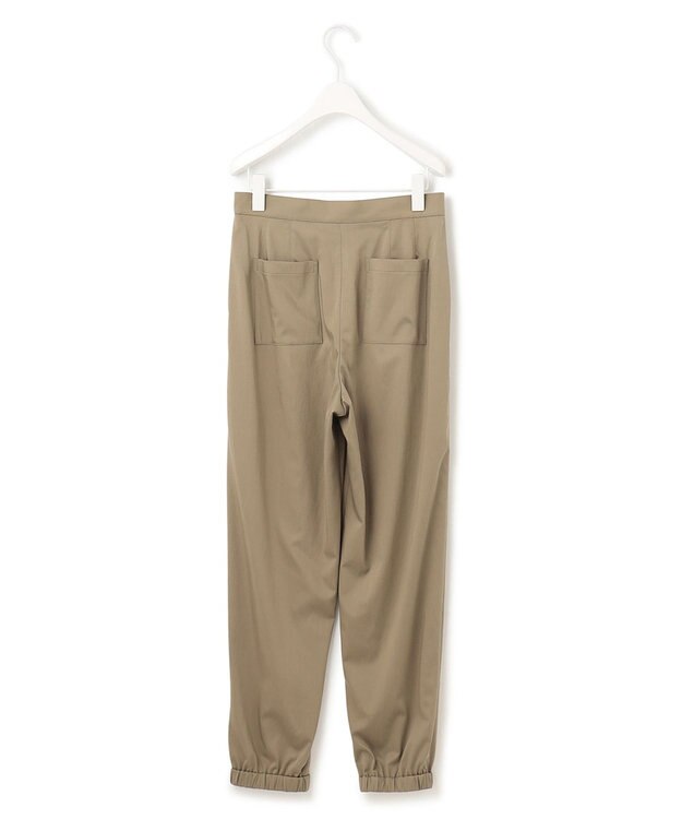 ICB 【洗える】 キュプラナイロンストレッチ ジョグパンツ オリーブ系