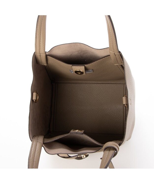 UNBILLION カシュカシュ cachecache / ベルトディテールフェイクレザートート オーク