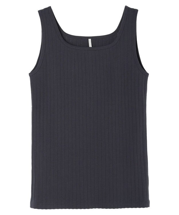 AMERICAN HOLIC 針抜きメッシュタンクトップ Charcoal Gray