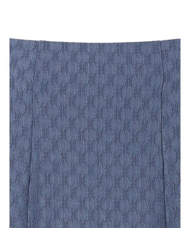 earth music&ecology ジャガードフレアスカート Blue