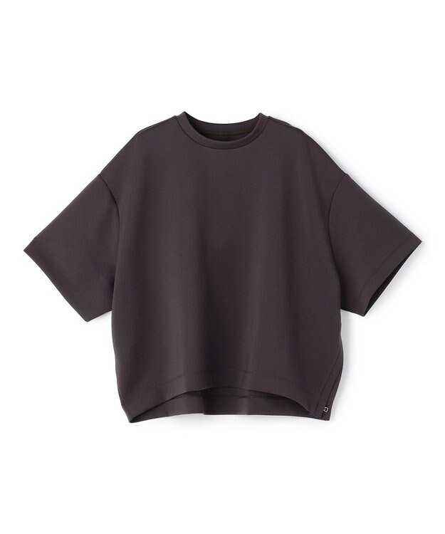 UNFILO 【VERY掲載】BEAUTY FORM JERSEY light サイドZIP プルオーバー チャコール