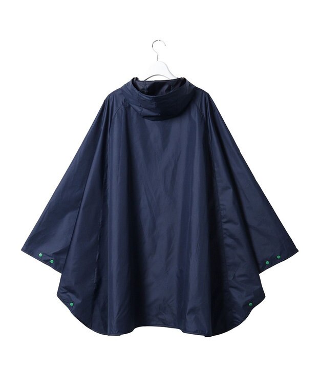 MOONBAT POLO RALPH LAUREN レインポンチョ C-ZERO撥水 収納袋付き ネイビーブルー