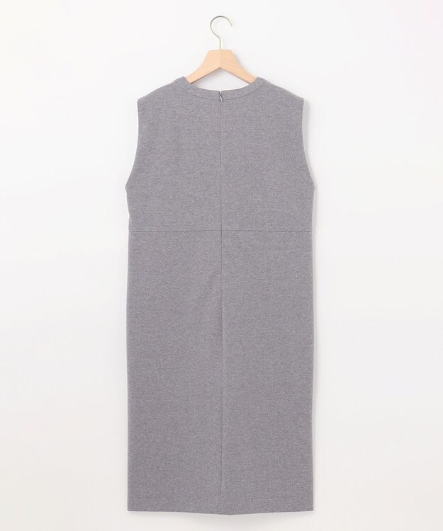 組曲 S 【パール釦付き】 ウールライクジャンパースカート ライトグレー系