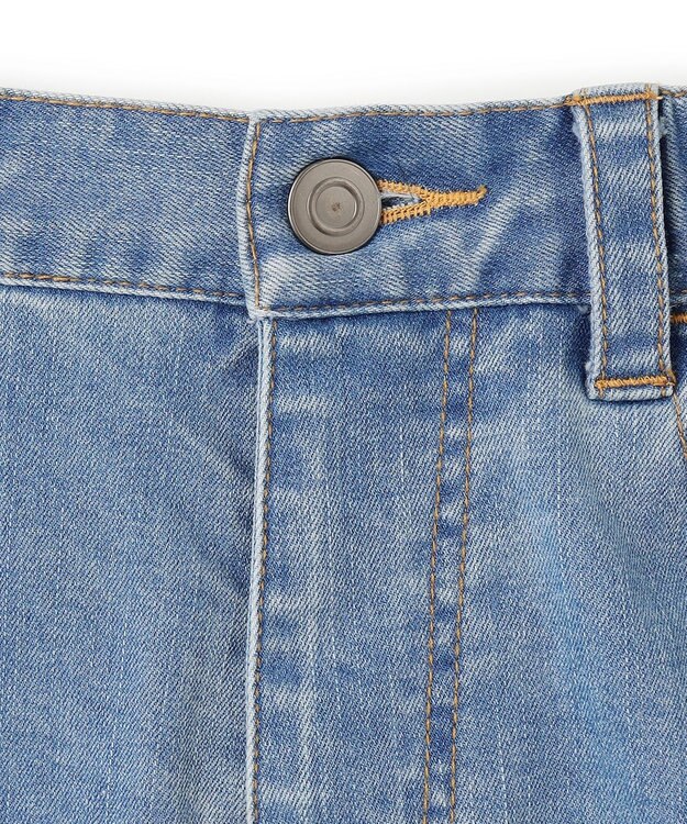 UNFILO 【110-150cm】カーブワイドデニム ミッドブルー