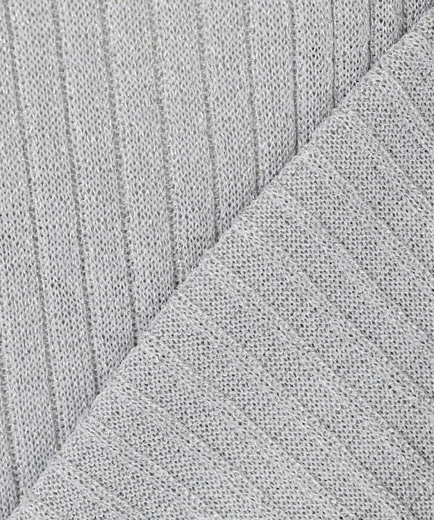 uncrave 【手洗い可】ラメ シアー ニット カーディガン（uncrave STANDARD） シルバー