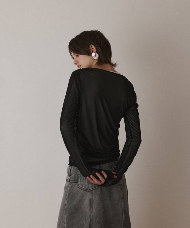 GRACE CONTINENTAL レイヤードカットトップ ブラック