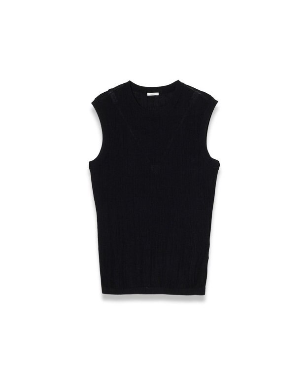 JOSEPH クリンクルリブ　ベスト Black