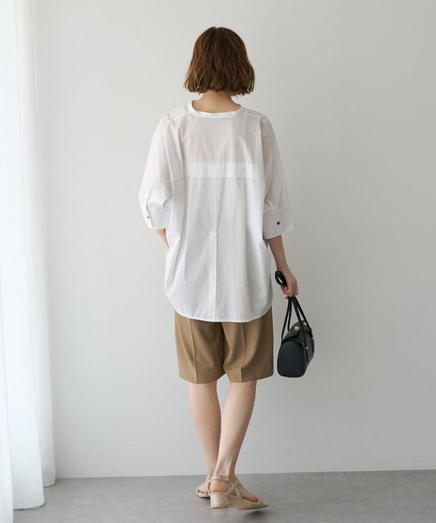 YECCA VECCA ペーパータッチドルマンシャツ Off White