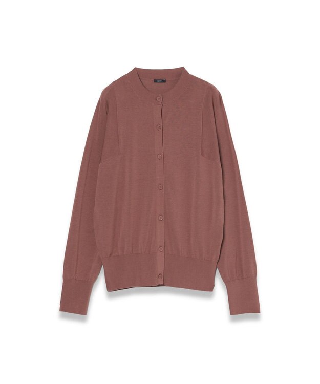 JOSEPH 【WEB&OUTLET限定・洗える】コットンシルクリブ　カーディガン Frozen Mocha