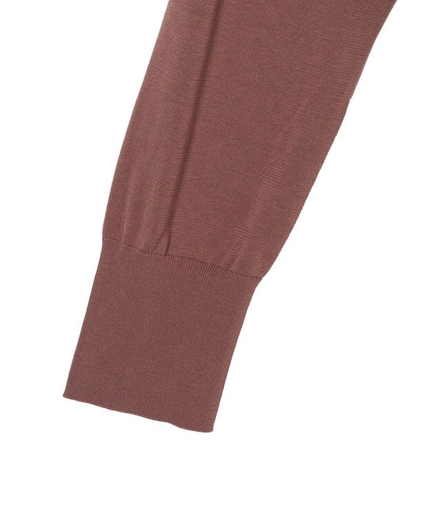 JOSEPH 【WEB&OUTLET限定・洗える】コットンシルクリブ　カーディガン Frozen Mocha