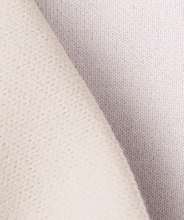 組曲 【WEB限定】袖フリル付きニットプルオーバー ライトグレー系