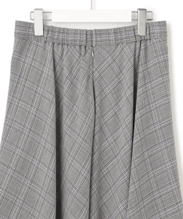 23区 L ポリエステルウール チェック スカート ライトグレー系3