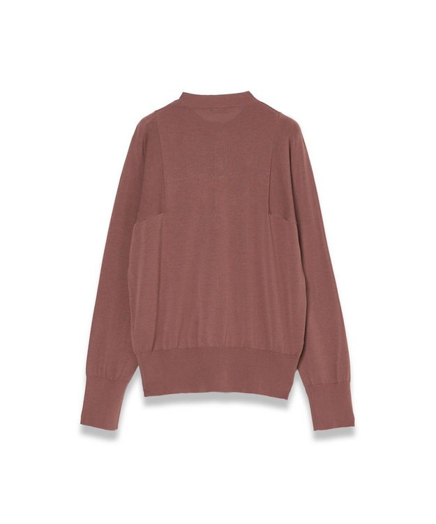 JOSEPH 【WEB&OUTLET限定・洗える】コットンシルクリブ　カーディガン Frozen Mocha