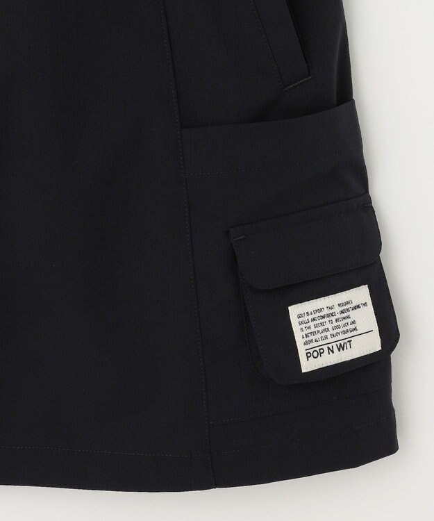 PW CIRCULUS 【高通気 / 軽撥水 / 軽量のDotAir 使用】【WOMEN】カーゴスカート ゴルフウェア レディース ブラック系