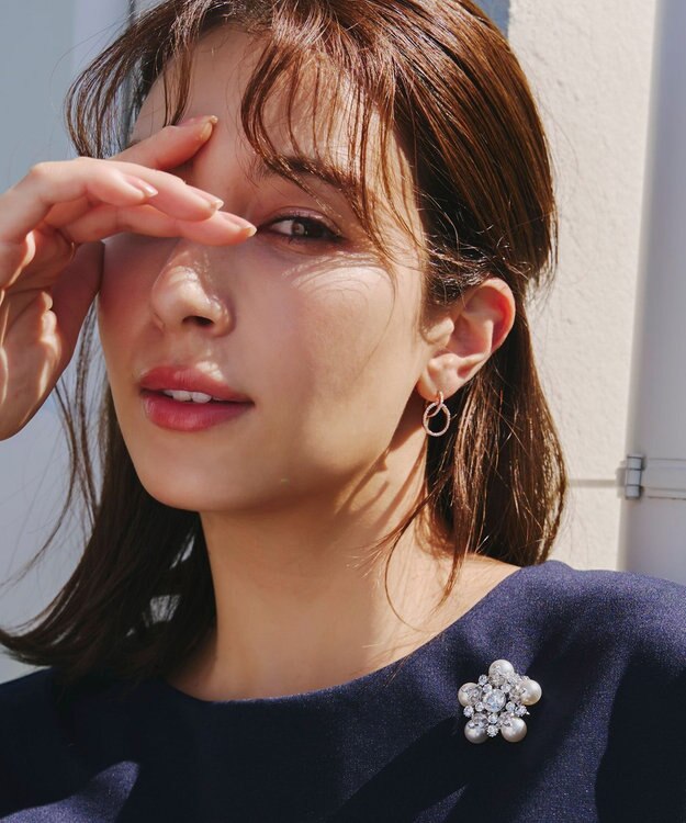 Tiaclasse パールブローチ２WAYネックレス シルバー