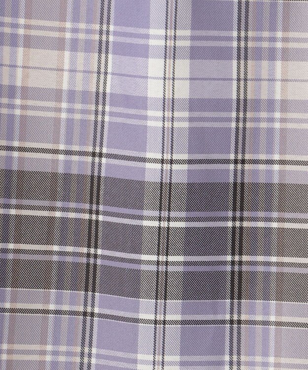 ANY SIS S 【洗える】ソフトチェック ブラウス ブルー系