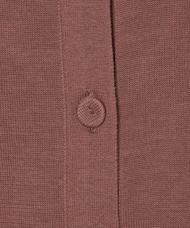 JOSEPH 【WEB&OUTLET限定・洗える】コットンシルクリブ　カーディガン Frozen Mocha