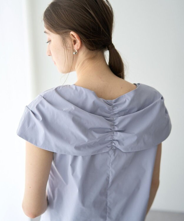 YECCA VECCA リボンデザインブラウス Blue