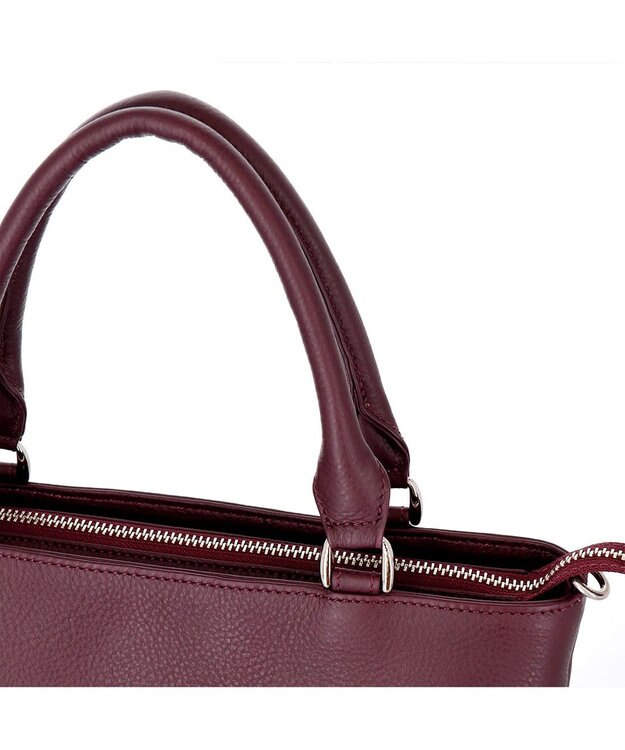 IBIZA リンピード　牛革　2WAYバッグ ライトグレー