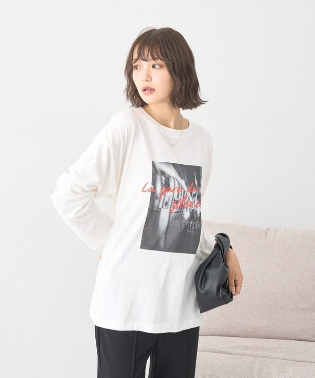 earth music&ecology 【綿100】アソートプリントロンＴｅｅ B