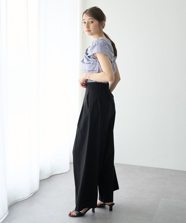 YECCA VECCA リボンデザインブラウス Blue