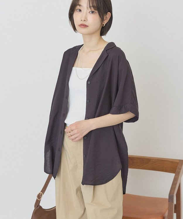 AMERICAN HOLIC 【先行予約】【マルチ機能】ベルト付カイキンシャツ Black