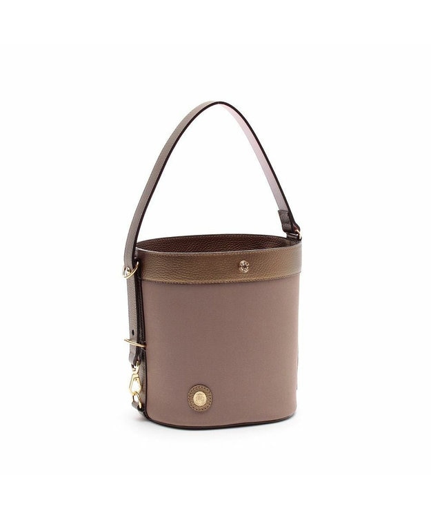 A.D.M.J. 【ファブリック】オフィサー/イアリアンファブリックバケットショルダートートS サハラ