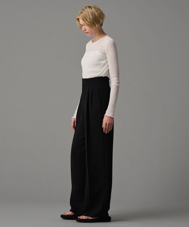 uncrave 【手洗い可】シアー ランダムリブ カットソー（uncrave STANDARD） オフ