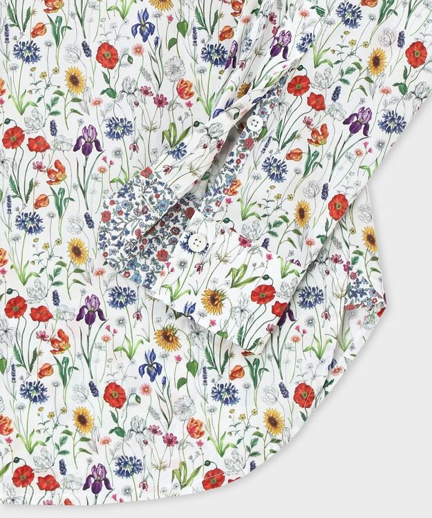 Paul Smith リバティプリント 長袖シャツ ホワイト