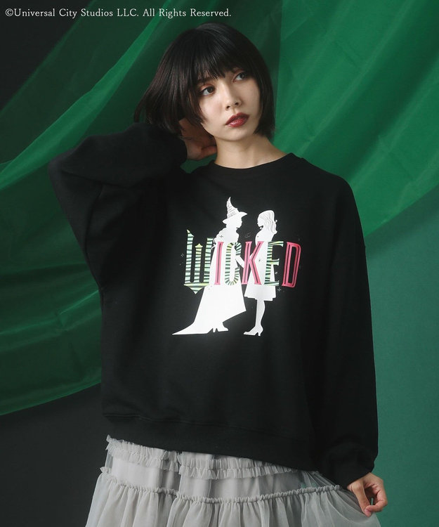 □WICKED シルエットptスウェット / Green Parks