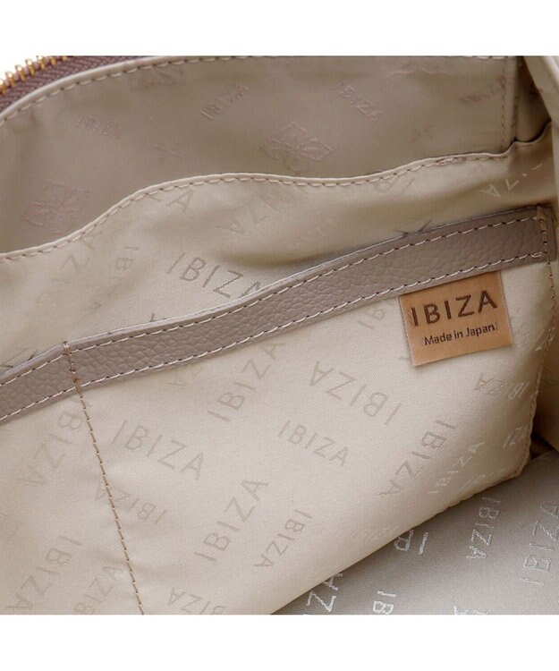 IBIZA ロゴナイロン　2WAYバッグ ピンクベージュ