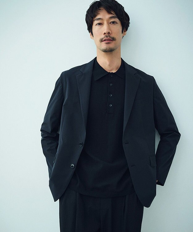 UNFILO MENS スゴ機能美 ニット ポロシャツ【ギフトにもおすすめ】 ブラック