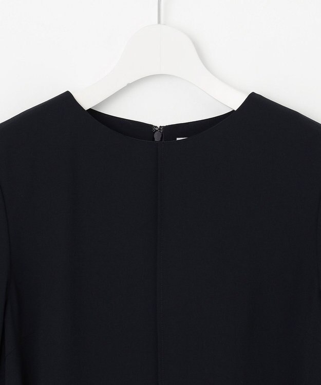J.PRESS LADIES 【セットアップ対応・人気素材】Light ジョーゼット ワンピース ネイビー系