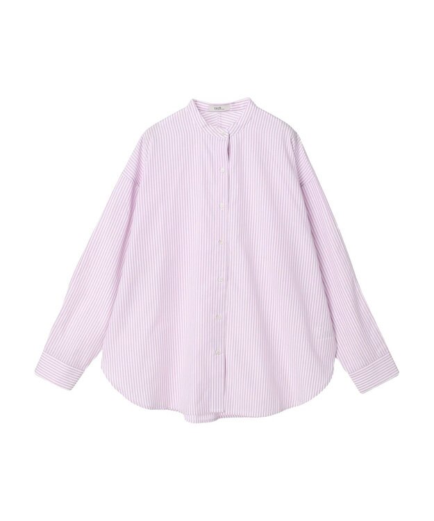 earth music&ecology ドルマンストライプシャツ Stripe Pink