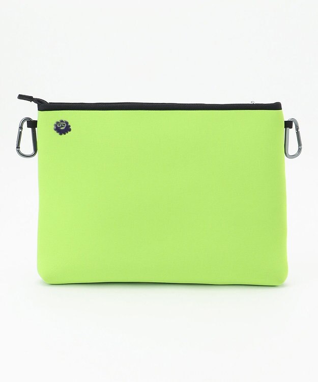 PW CIRCULUS 新色！【UNISEX】ロゴ トートバック クラッチバッグ付き パープル×ライム