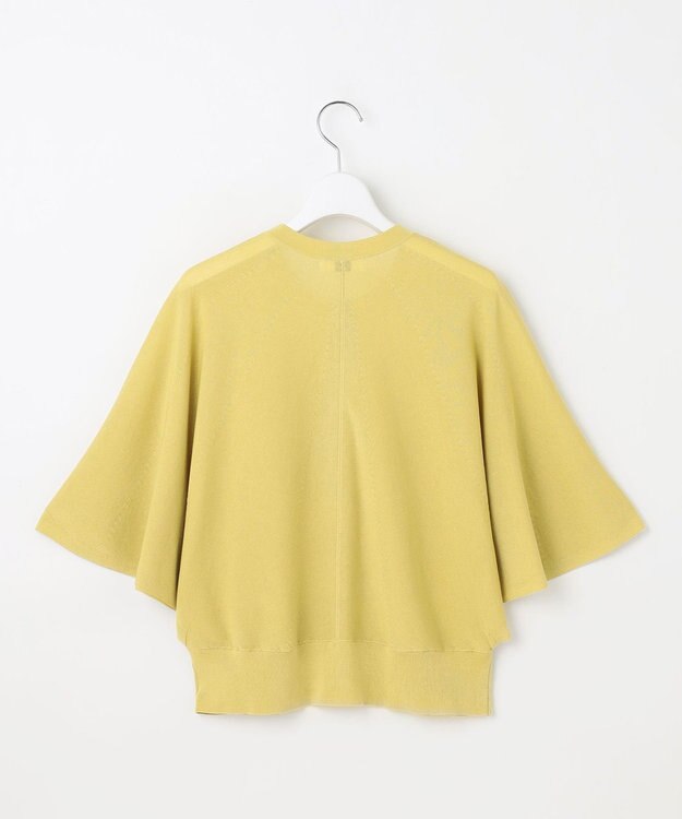 J.PRESS LADIES S 【洗える・抗菌防臭】COTTON ACETATE DRY バタフライスリーブ カーディガン ピスタチオ系