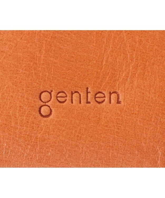 genten ゴートベーシック ラウンド長財布 レンガ