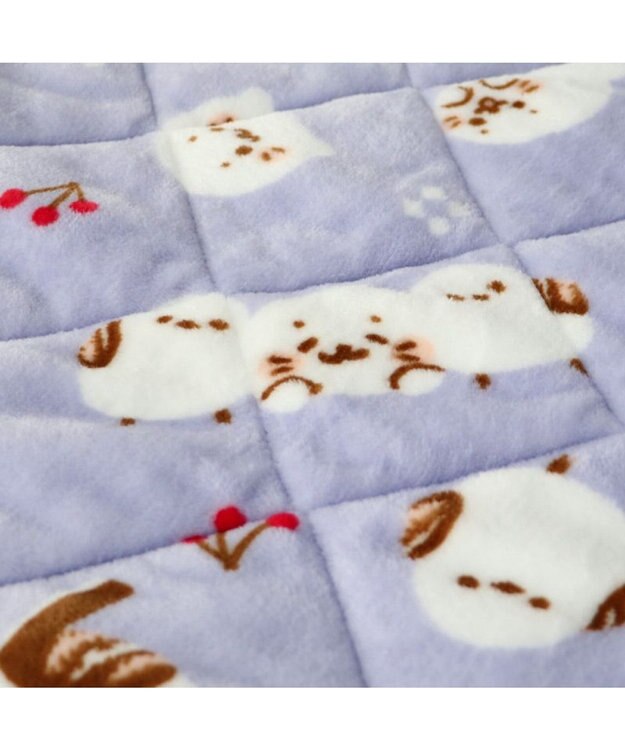 Mother garden しろたん 枕パッド 《シマエナガ》 35×50cm パープル