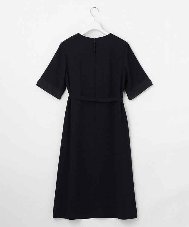 J.PRESS LADIES 【セットアップ対応・人気素材】Light ジョーゼット ワンピース ネイビー系