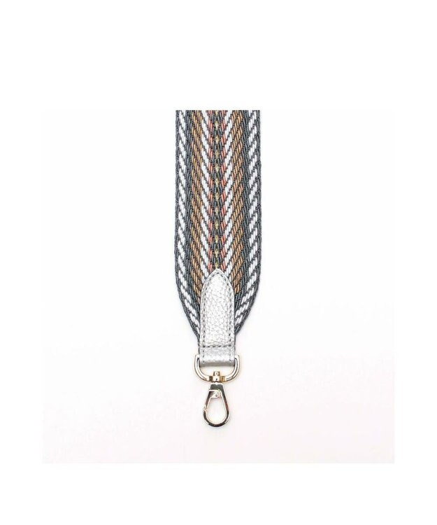 A.D.M.J. 【別売り】イタリアンテープショルダーストラップ(レギュラー/107cm) GY/PT