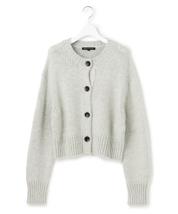 23区 L 【洗える】カラーミックス カーディガン ミントミックス