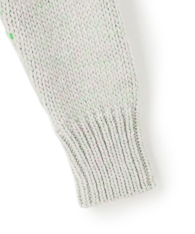 23区 L 【洗える】カラーミックス カーディガン ミントミックス