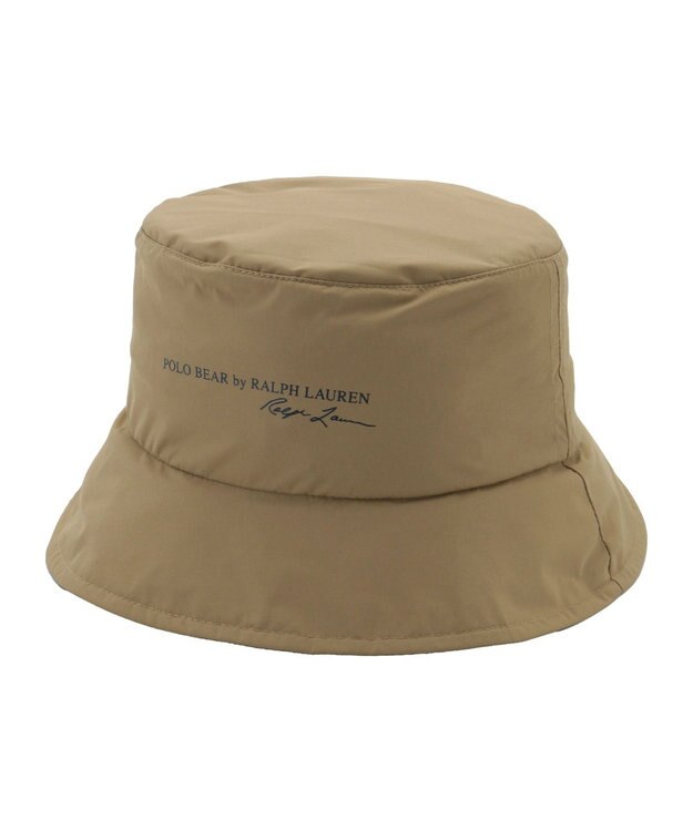 MOONBAT POLO RALPH LAUREN レインハット FLAG BEAR 撥水 ポケッタブル キャメル