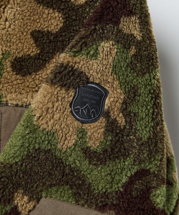 JOSEPH ABBOUD MOUNTAIN 【軽量】カモフラージュフリース ブルゾン カーキ系7