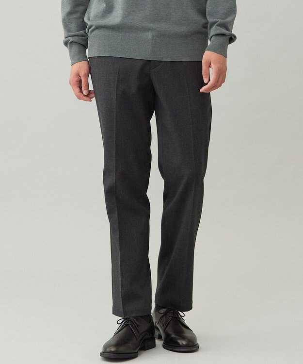 UNFILO MENS 【OCEANS 雑誌・web・YouTube 掲載】FLANNEL TOUCH 機能美パンツ スリム チャコール