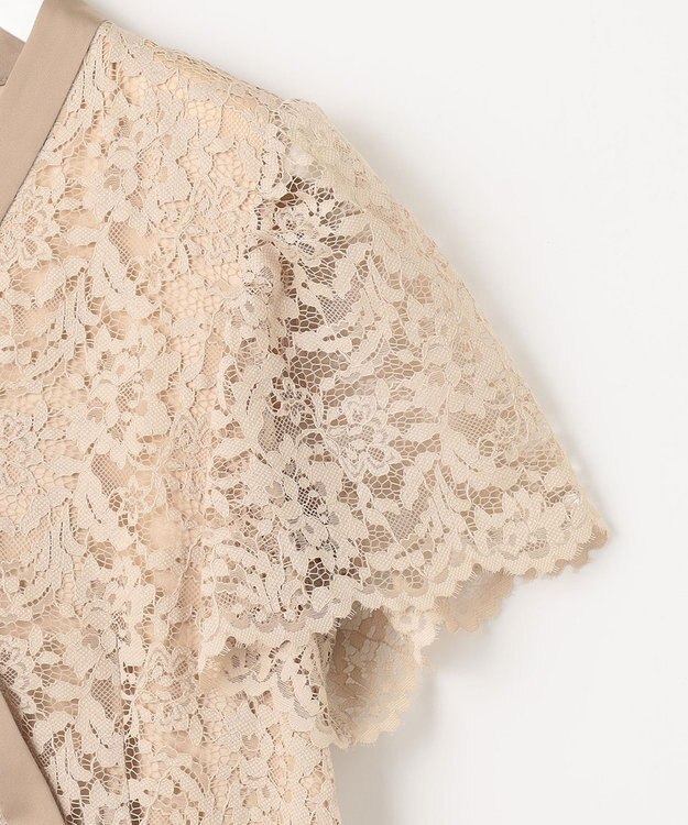 23区 L 【APPLAUDIR】ボタニカルグロッシードレス ベージュ系