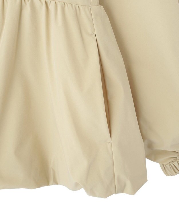 Green Parks ノーカラーペプラムブルゾン Beige